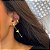 Brinco de Cascata Borboletas Lisas Folheado a ouro 18K - Imagem 1