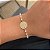 Pulseira de Pérolas Medalha Borboleta Folheado a ouro 18K - Imagem 1