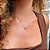 Colar Redondo Borda Cravejada com Zirconias Cristais Steel - Imagem 1