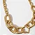 Colar choker 2 elos coração meio - Imagem 1