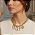 Colar choker pingentes variados Folheado a ouro 18K - Imagem 2