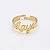 Anel Personalizado Nome Folheado a ouro 18K - Imagem 2