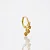 Piercing Argola 3 Zircs Champanhe - Imagem 1