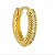 Piercing Argola 1 Fio Cravejada M - Imagem 1