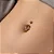 Piercing Bananinha 10mm Coração Rosa - Imagem 1