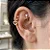 Piercing Ferradura 1 Zircônia e Pingente de Coração Vazado - Imagem 1