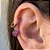 BR PIERCING ARGOLA CORACAO AZUL - Imagem 1