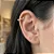 Piercing Meia Argola Helix Zircônias Redondas ZigZag - Imagem 1
