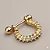 Piercing Meia Argola Helix Cravejada - Imagem 1
