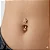 Piercing Bananinha Flor Cravejada - Imagem 2