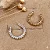 Piercing 2 em 1 Meia Argola Aro Bolinhas P - Imagem 1