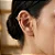 Piercing 2 em 1 Meia Argola Dois fios com Zircônias Redondas - Imagem 1