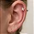 Piercing Borboleta Cravejada 10mm - Imagem 2