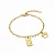 Pulseira Infantil Elo Corações Pingentes Pet - Imagem 1