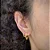 Duo Argola Cravejadas Hexagonais Retas - Imagem 1