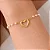 Pulseira Pérolas Coração Espesso Vazado - Imagem 1