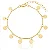 Pulseira Palitinhos Pingente Moeda - Imagem 3