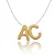 Colar Nylon Duas Letras Lisas - Imagem 1
