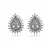 Brinco Gota Zirconia Cristal Borda Cristal - Imagem 1