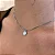 Colar Pingente Redondo Detalhes Diamantados - Imagem 3