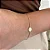 Pulseira Pingente Redondo Detalhes Diamantados - Imagem 2
