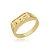 Anel ABC Liso Folheado a Ouro 18k - Imagem 1