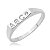 Anel ABC Quadrado Zircônia Steel - Imagem 2