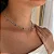 Choker Bolinha e Zircônias Retangulares Coloridas - Imagem 1