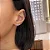 Brinco Earcuff Navetes Leque Steel - Imagem 2