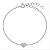 Pulseira Coração Pequeno Cravejado Pavê - Imagem 1