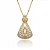 Colar Nossa Senhora Aparecida Pequena Manto Cristal - Imagem 1