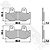 Pastilha Freio Dianteiro Lead 110/ Elite 125/ Xlx 350 R/ Burgman 250-400-650 Fischer - Imagem 3