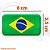 Adesivo Bandeira Brasil 3D Resinado - Imagem 3