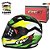 Capacete Fw3 Gtn Super Amarelo/ Verde/ Branco - Imagem 1