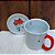 Caneca 120 ml - com porta-copo - Coração - Imagem 1