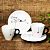Conjunto de xícaras de café - 4 peças - Coração - Imagem 2