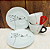 Conjunto de xícaras de café - 4 peças - Coração - Imagem 3