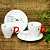 Conjunto de xícaras de café - 4 peças - Coração - Imagem 1