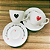 Conjunto de xícaras de café - 4 peças - Coração - Imagem 1