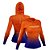 Camiseta Mar Negro Sublimada c Capuz - Onça Laranja - Imagem 1