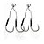 Anzol Albatroz Suporte Hook Duplo New Live Bait 1/0 - Imagem 3