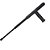 Tonfa Belica Retratil - Preta - Imagem 1