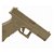 Chaveiro Belica Pistola em Polimero - Coyote - Imagem 3