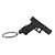 Chaveiro Belica Pistola em Polimero - Preto - Imagem 2