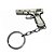 Chaveiro Belica Pistola Glock - Prata Velho - Imagem 1