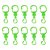 Kit Mini Mosquetao Shotgun - Verde Fluorescente - Imagem 1