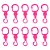 Kit Mini Mosquetao Shotgun - Pink - Imagem 1