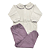 Conjunto Body Gola Bordada e Mijão Lilás - Imagem 1