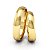 Par de Alianças de Ouro 18K Abaulada 4mm - Imagem 1