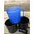 Caneco Militar de Plastico Preto, Azul e Verde - Imagem 1